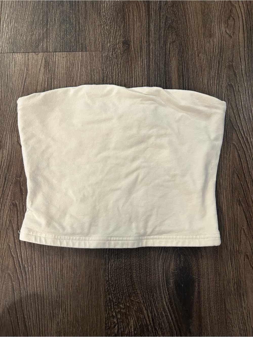 TNA Aritzia White Tube Top Tank